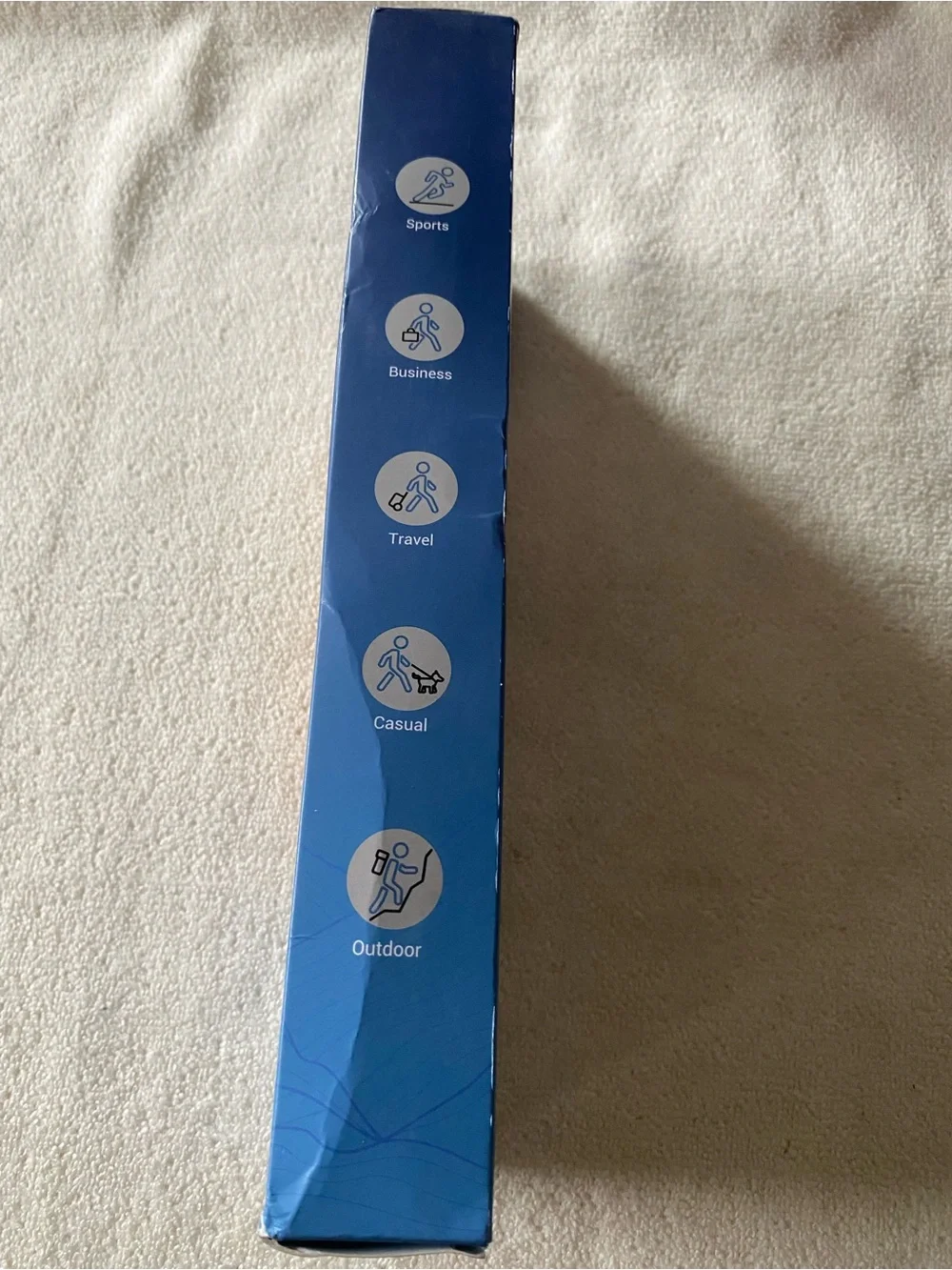 PSVEB Rogers Poron Sport Insoles Arch Support Blue Cuttable Size -Open Box
